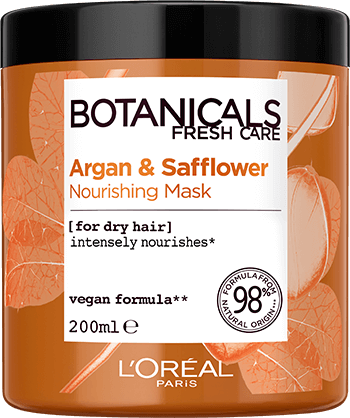 OAPHÅRPLEIEBOTANISKSARGANSAFBLOMSTERMASKEPRODUKTBILDEFRONT
